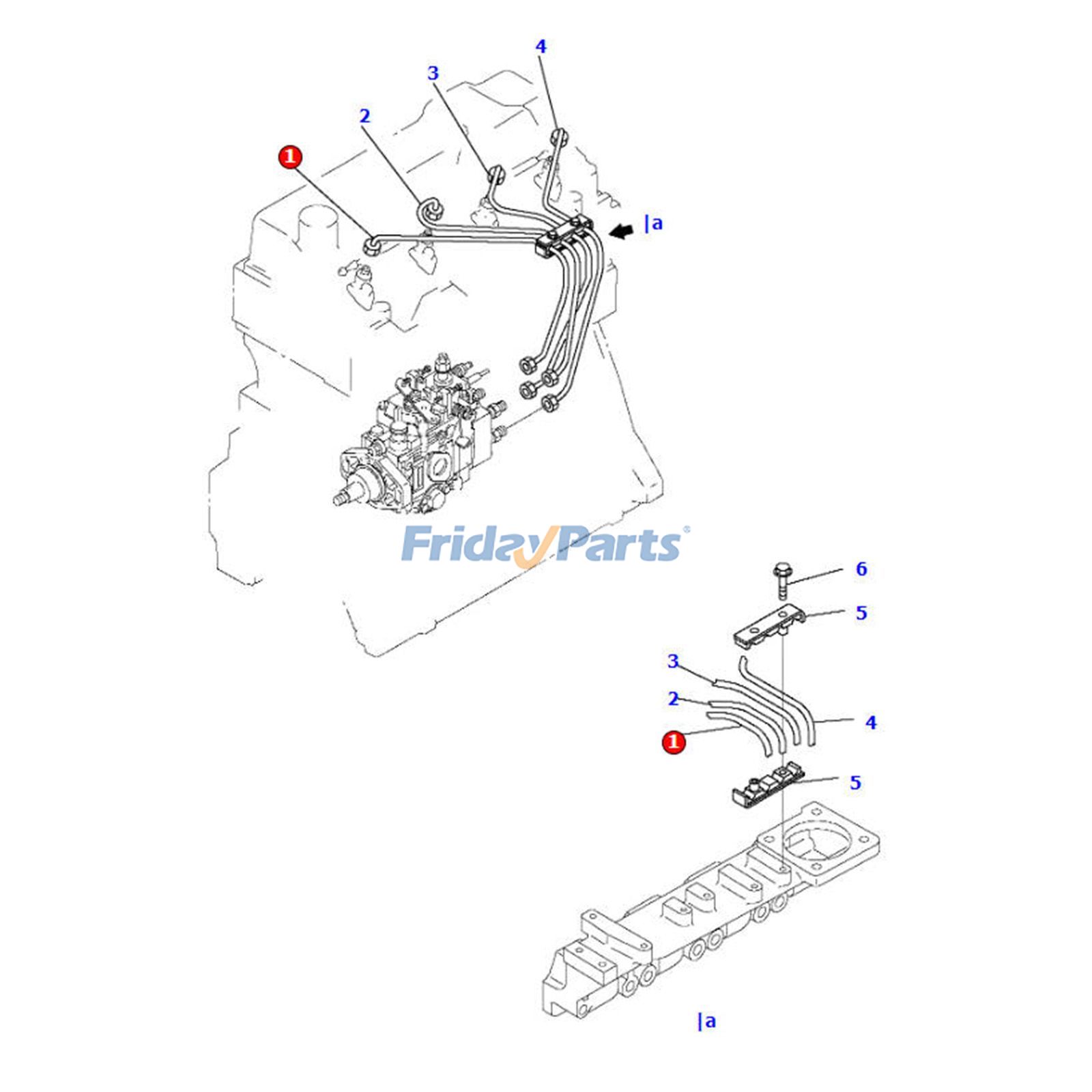 Injection Tube for Engine,Excavator,Forklift,Loader