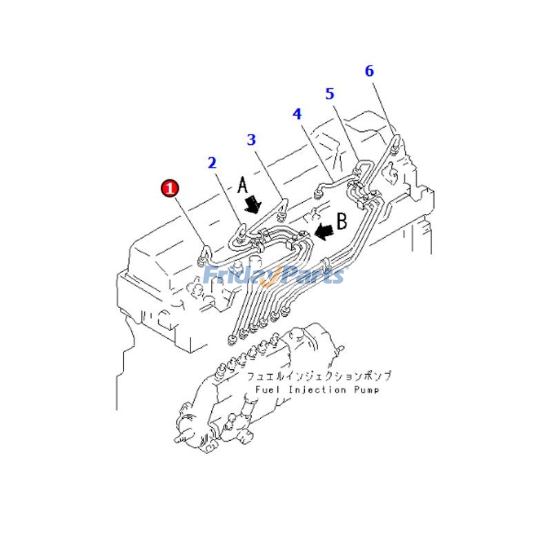 Injection Tube for Engine,Excavator,Motor Grader