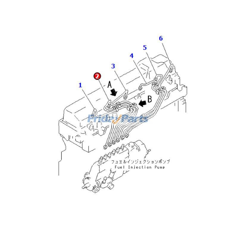 Injection Tube for Engine,Excavator,Motor Grader