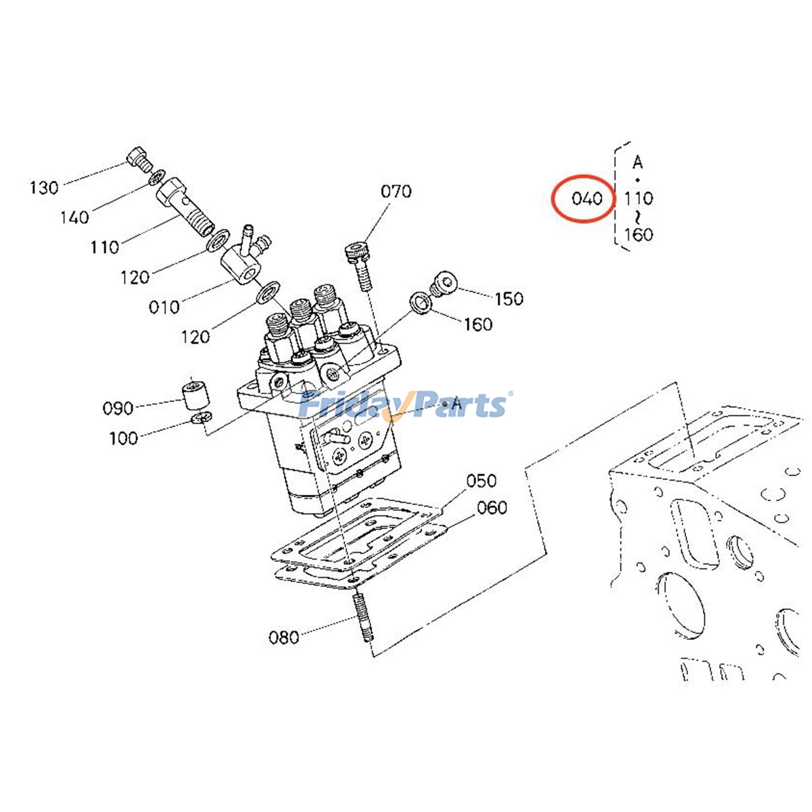 Injection Pump for Excavator