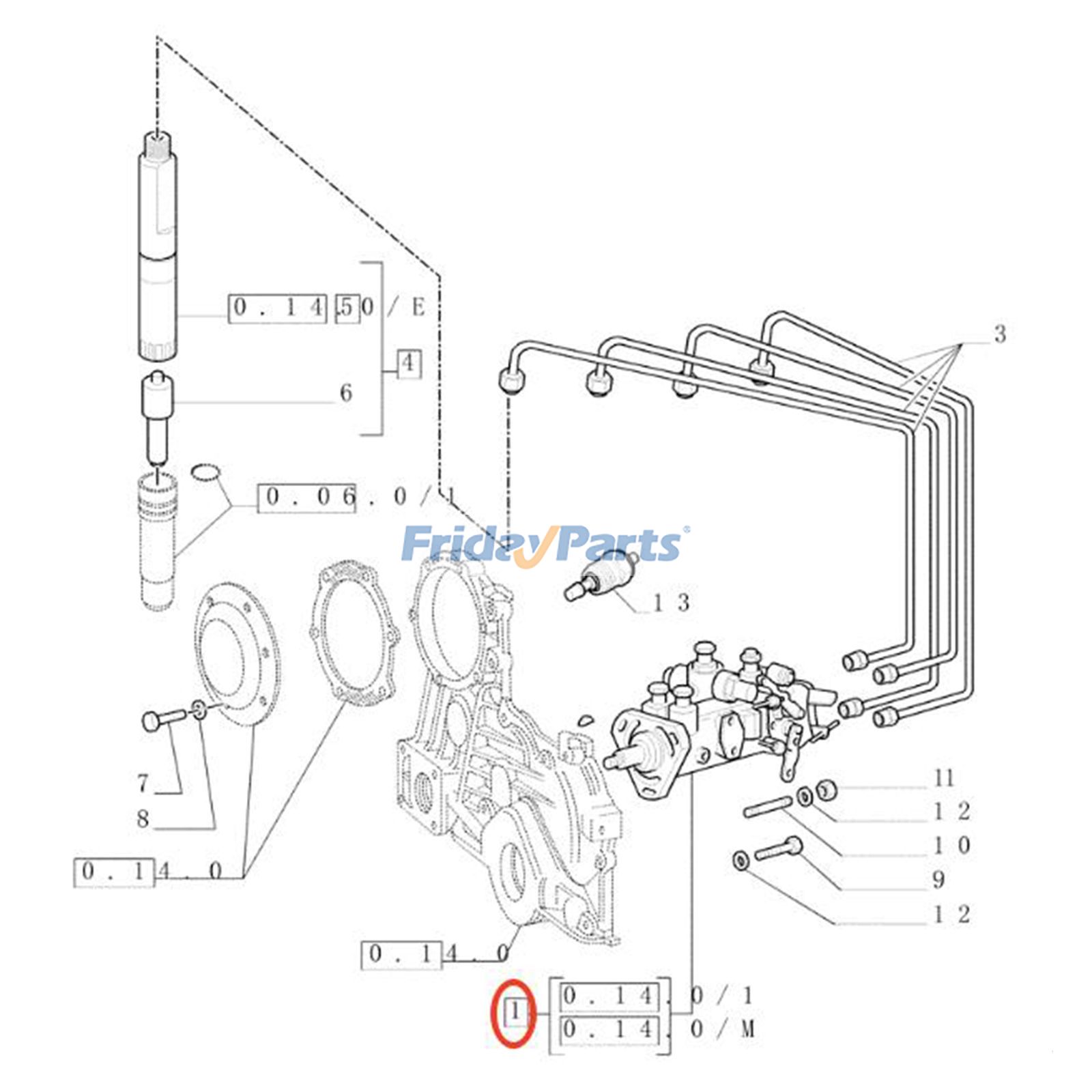 Einspritzpumpefür Traktor