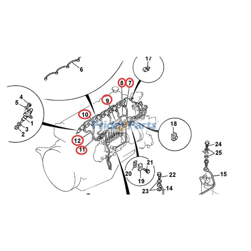 Injector Fuel Line Kit for Engine