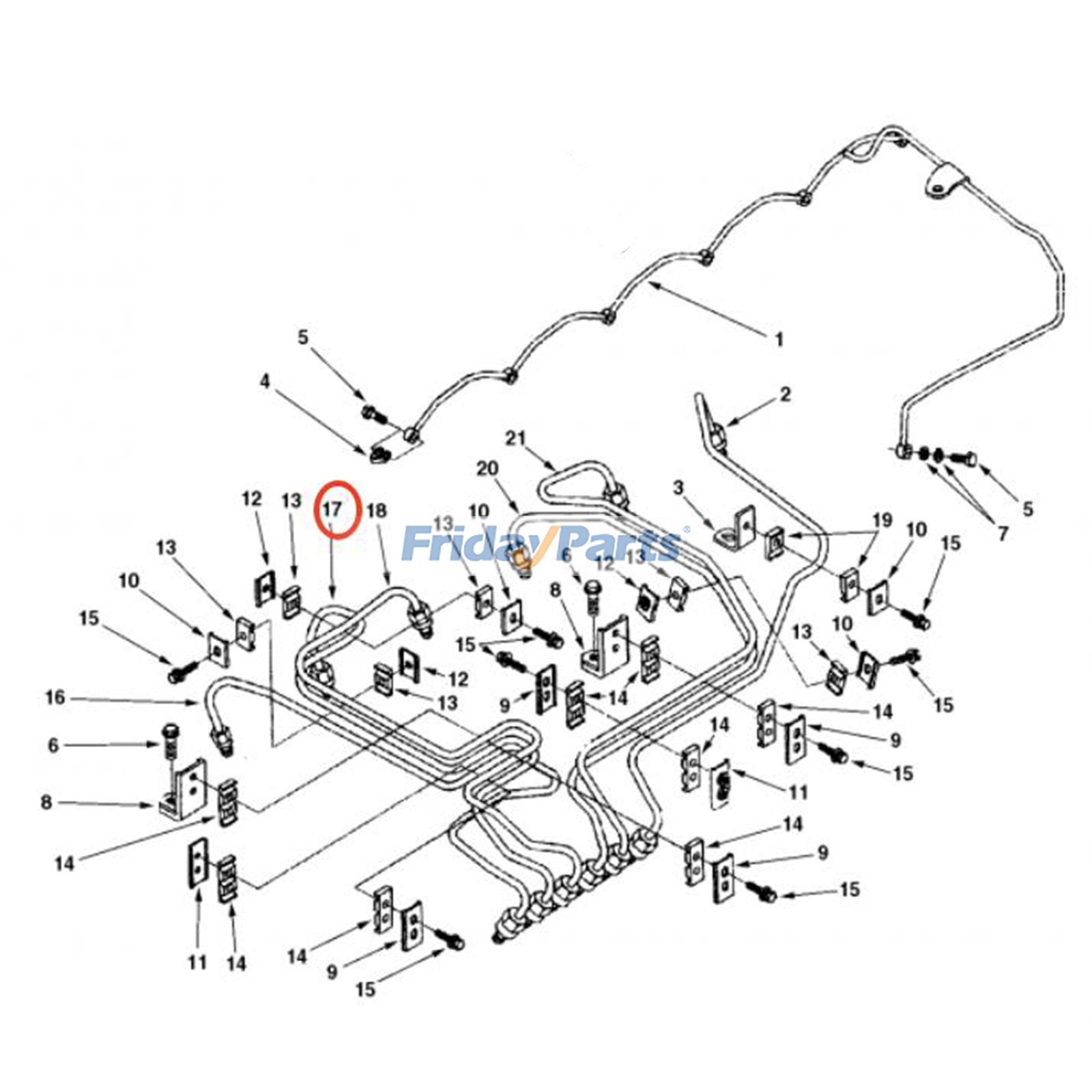 Injector Fuel Supply Tube for Engine,Excavator,Loader