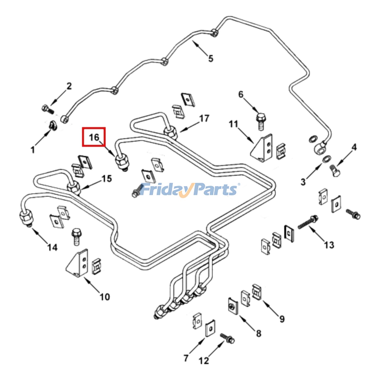 Injector Fuel Supply Tube for Engine,Excavator