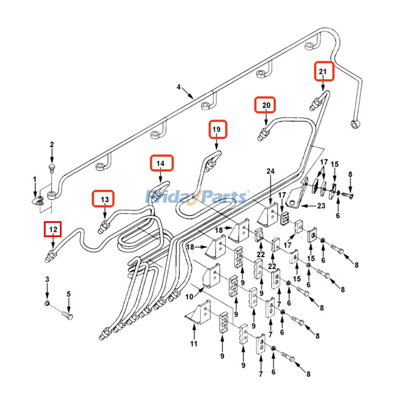 Injector Fuel Supply Tube Kit for Engine