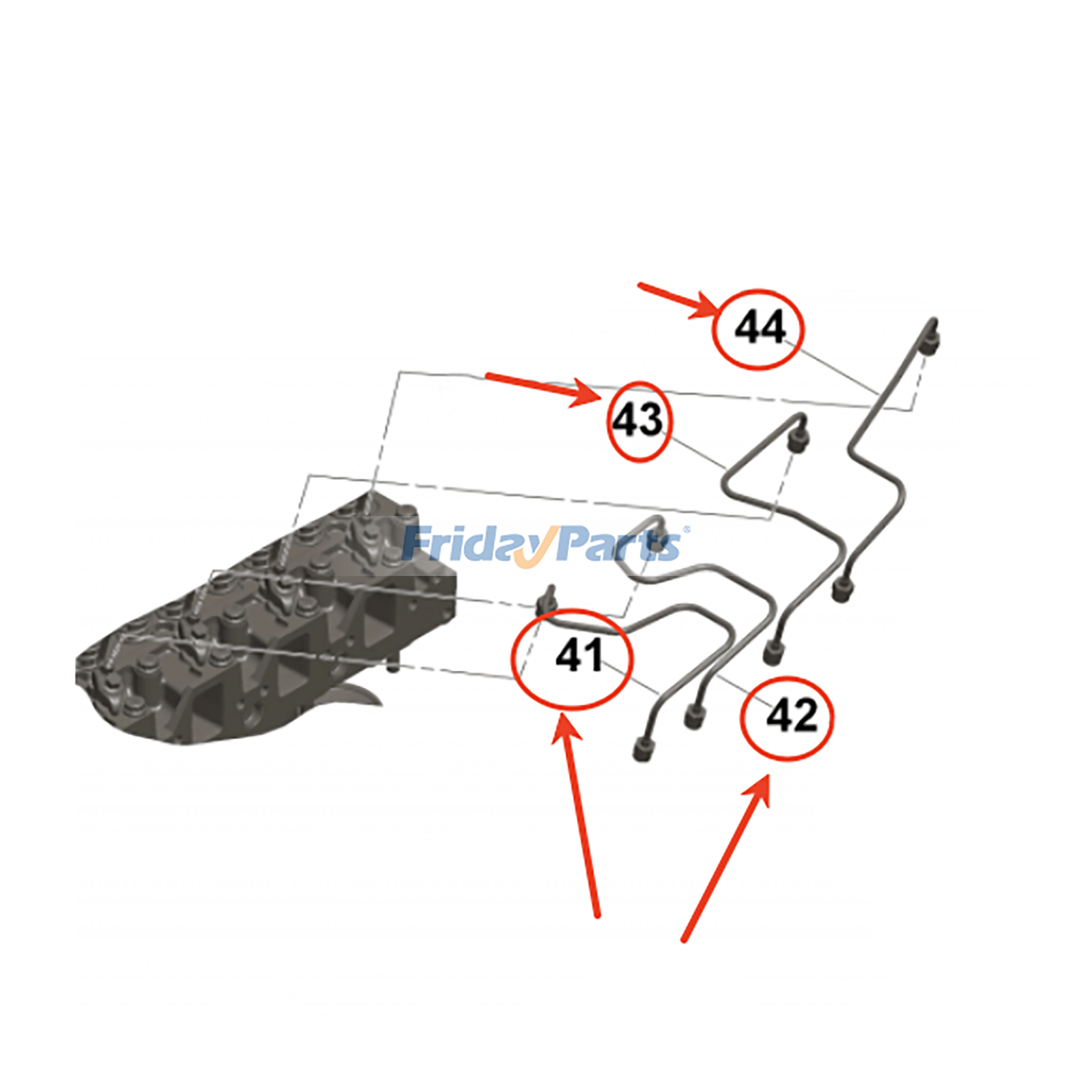 Injector Fuel Supply Tube Kit for Engine