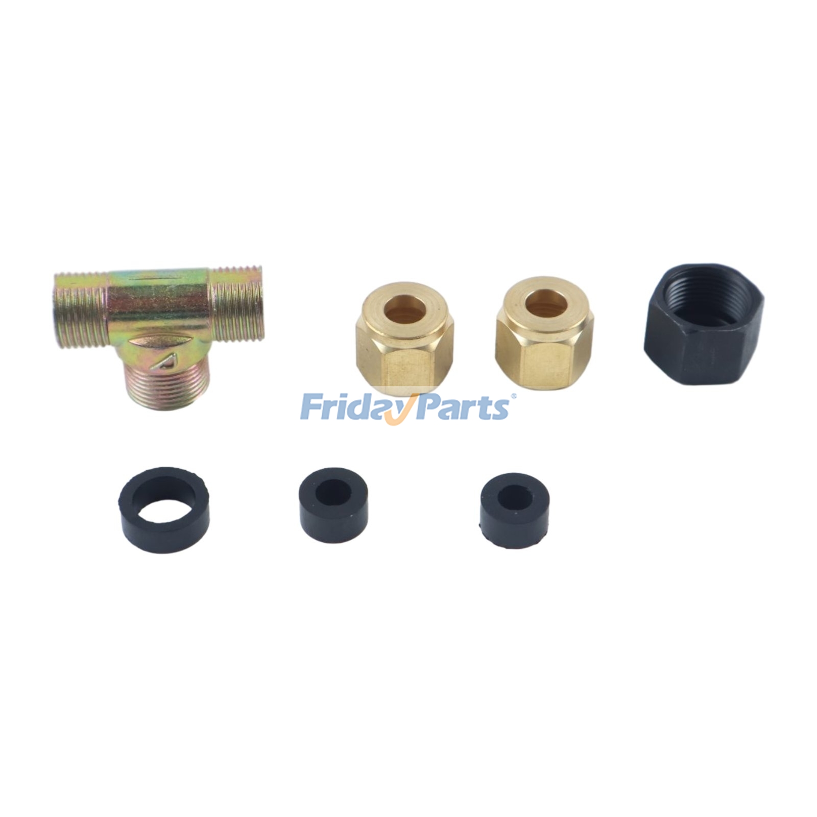 Kit de raccord en T pour conduite de retour d'injecteur pour Bulldozer,Moteur,Pelle,Moissonneur,Chargeur,Niveleuse,Débusqueur,Tracteur Pour JOHN DEERE