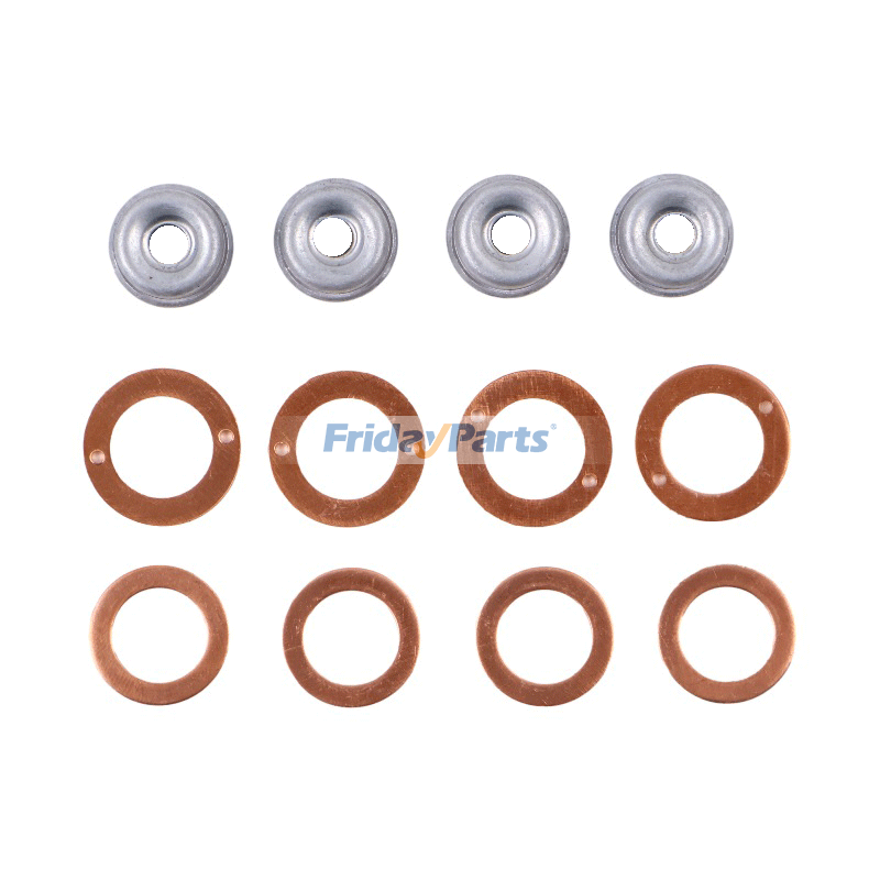 Injector Seal Kit With Heat Shield 19077-53650 for Kubota Engine D722 D905 D1005 D1105 V1505 V3300 V3600