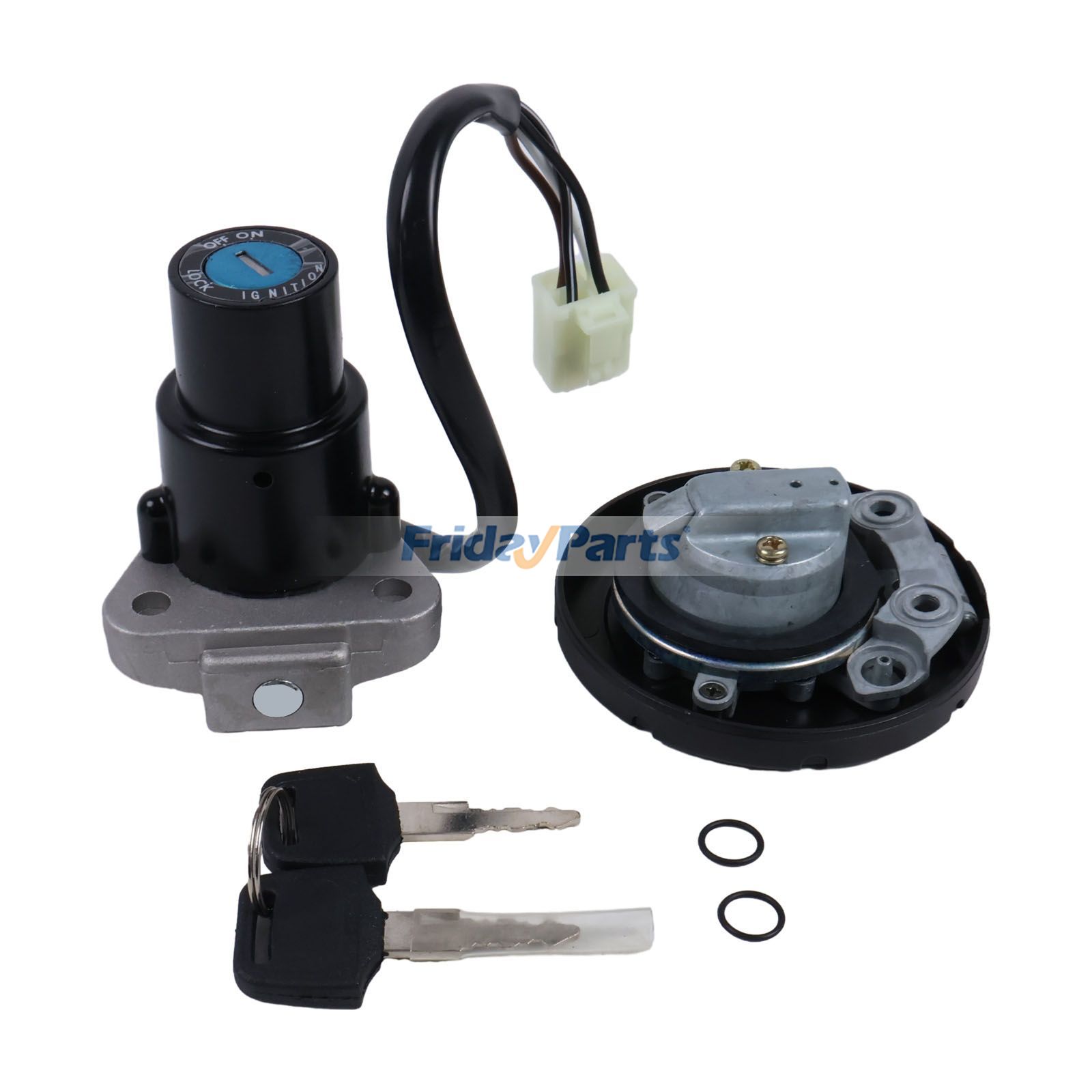 Injector Switch with 2 Keys 27005-1129 for Kawasaki Motorcycle KLR650 KL650