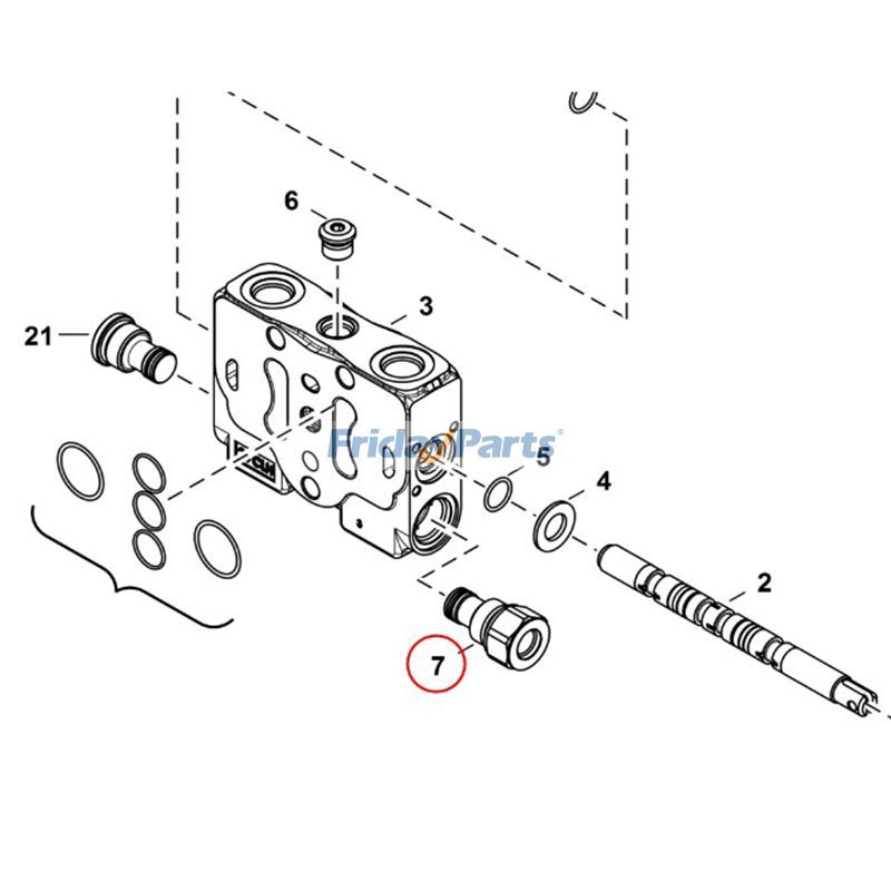 Inlet Joint for Excavator
