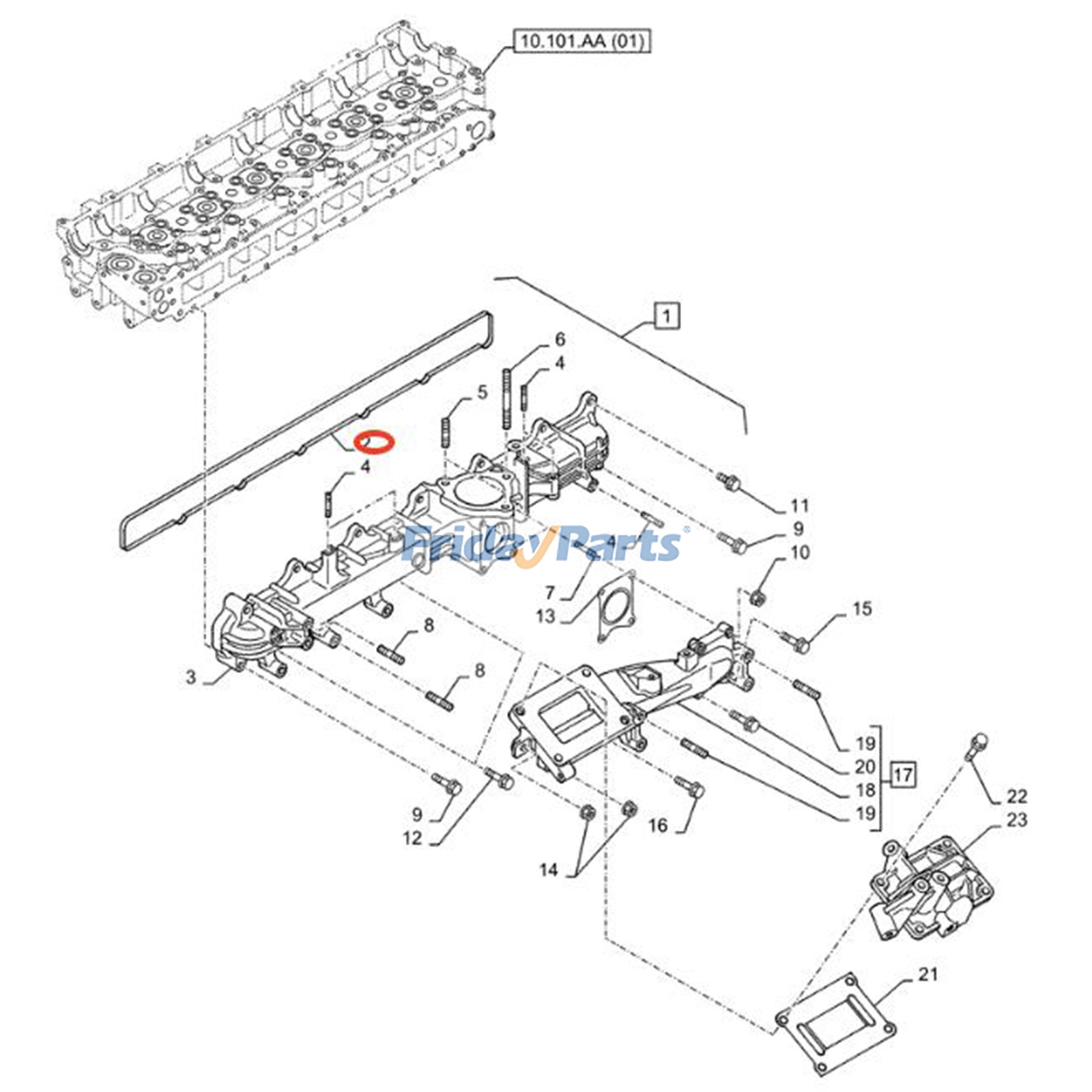 Inlet Manifold Gasket for Excavator