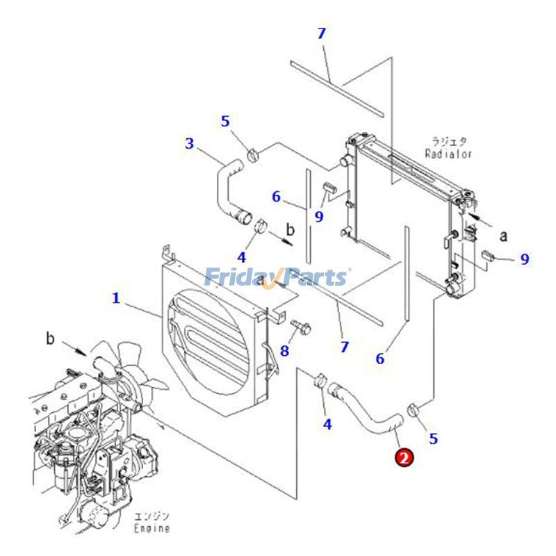 Inlet Water Hose for Forklift