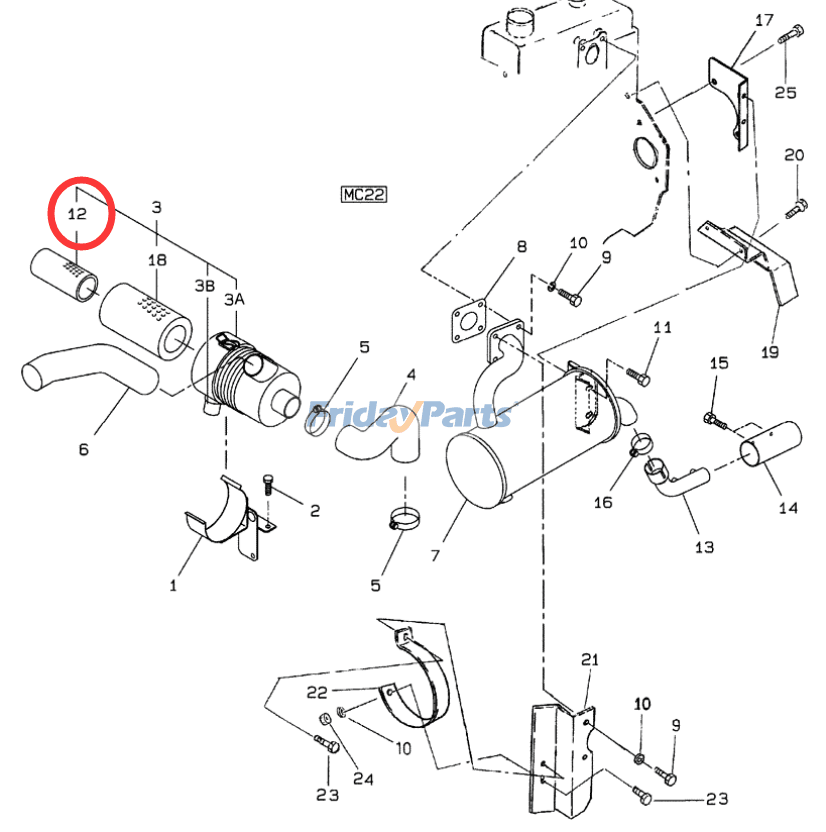 FridayParts Inner Air Filter