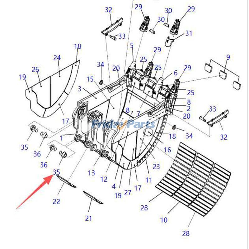 Inner Bucket Pin Bushing for Excavator
