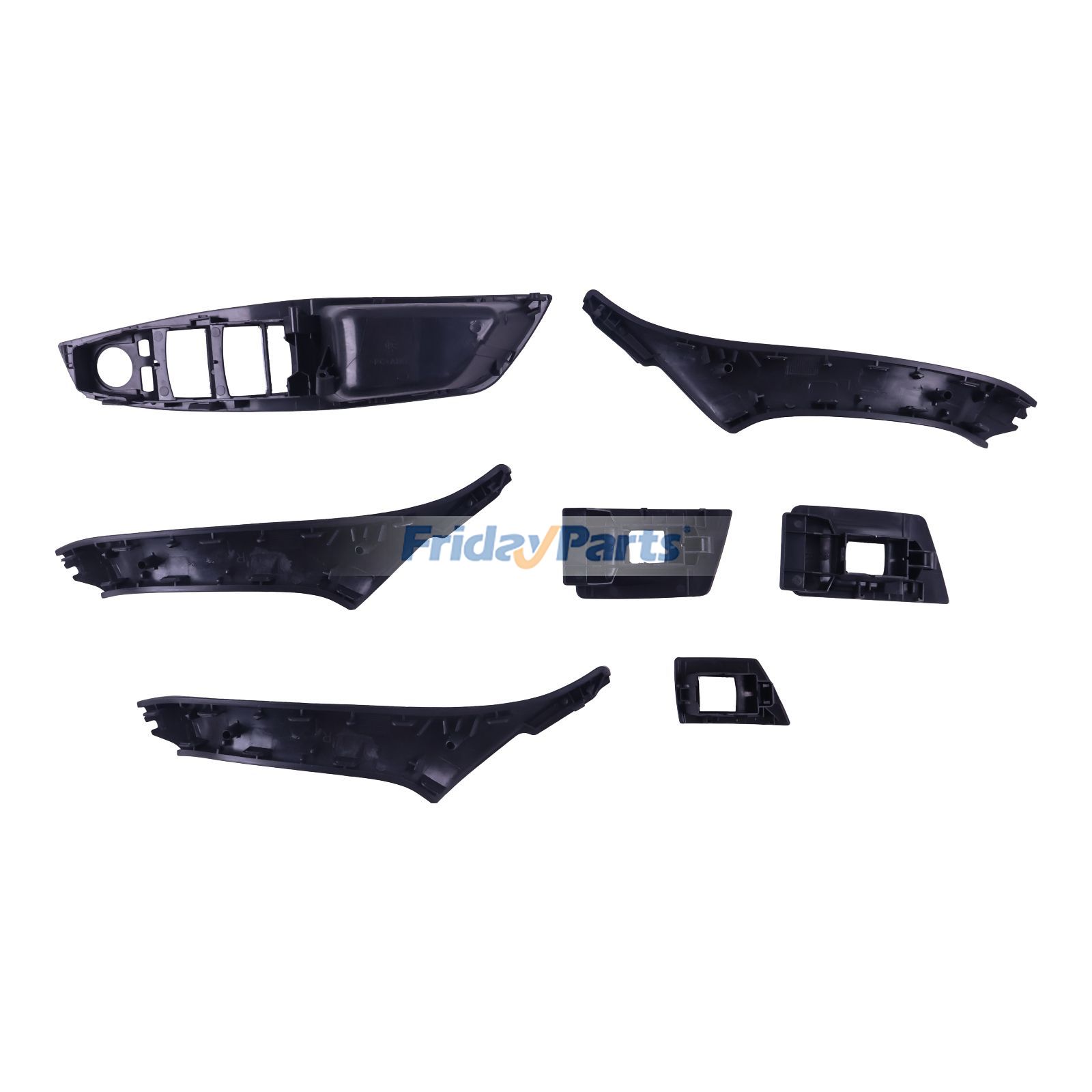  Inner Door Panel Handle Pull Trim Cover Set For BMW