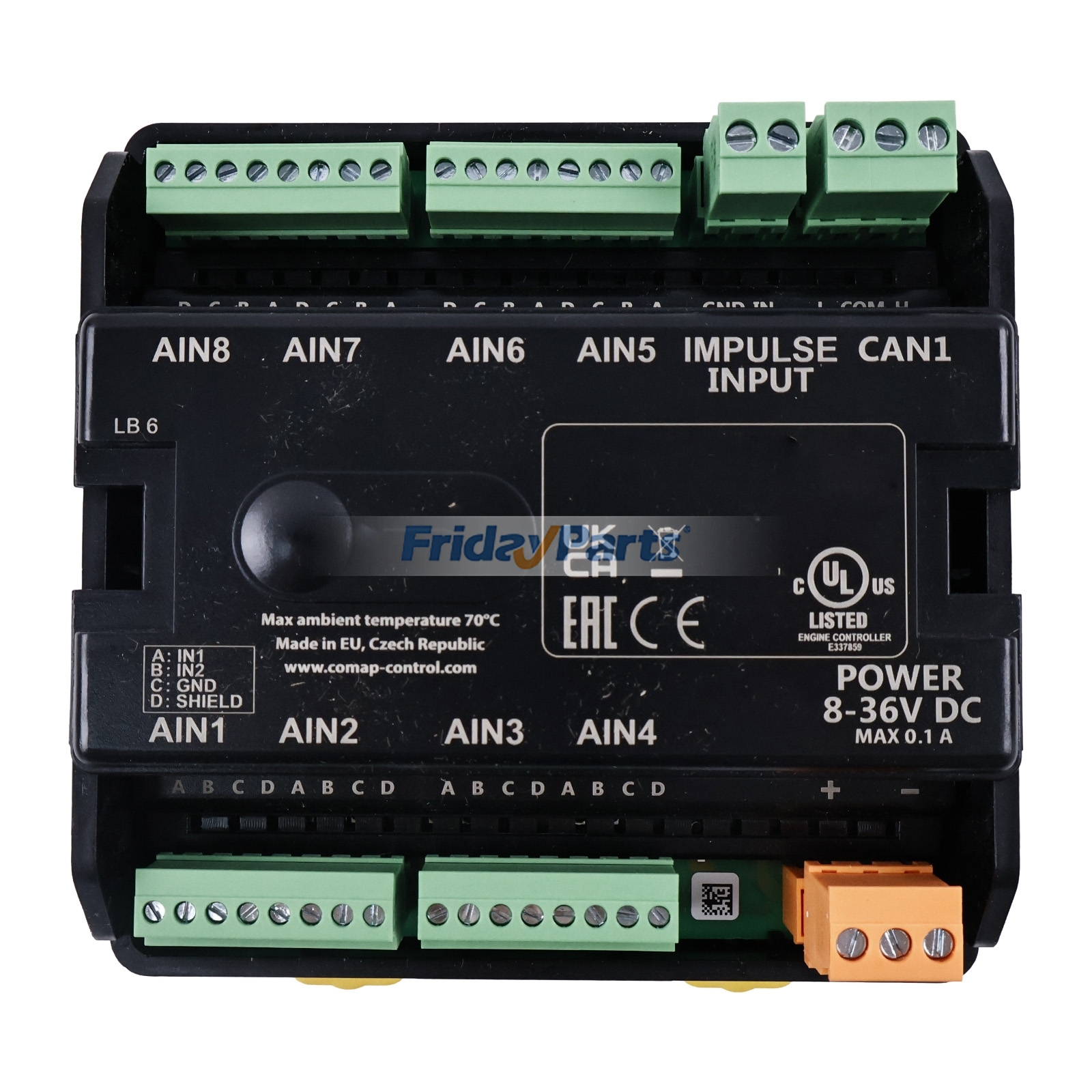 ComAp用用ComAp I-AIN8用入力拡張コントローラモジュール交換品