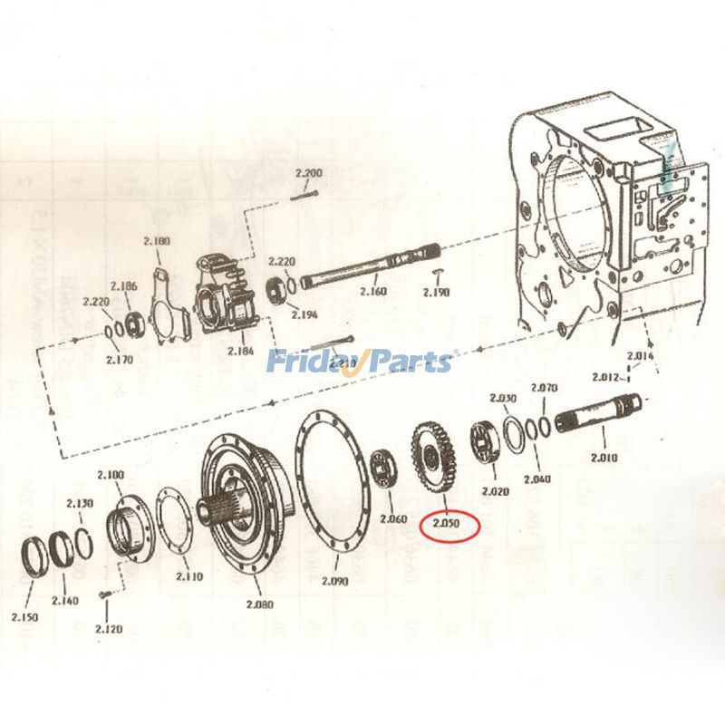 Eingangszahnrad 4644302016 für ZF-Getriebe 4WG180 4WG200 SDLG Radlader LG958Lfür Für andere Marken,Für ZF