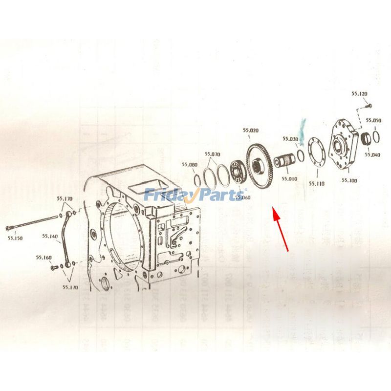 FridayParts Eingangszahnrad Getriebe