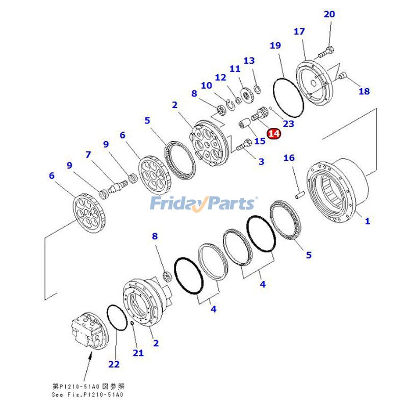 Input Gear for Excavator
