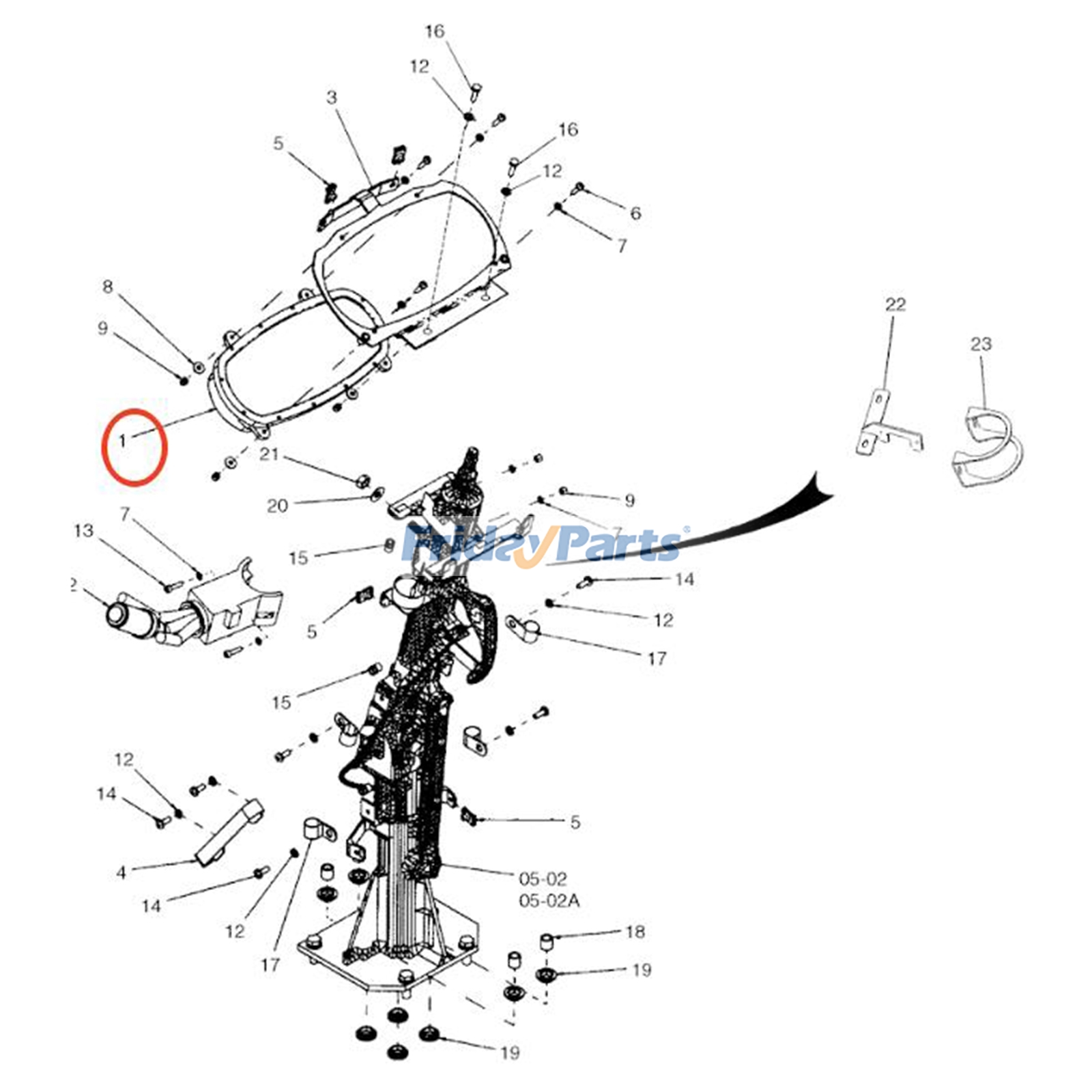 Instrument Cluster for Loader