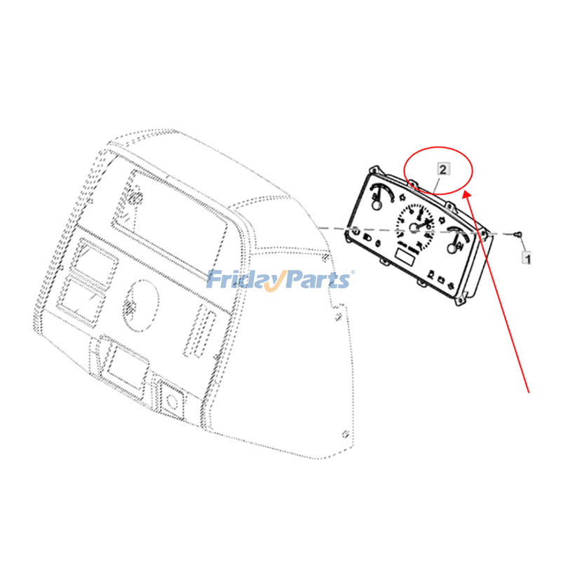 Combiné d'instrumentspour Tracteur