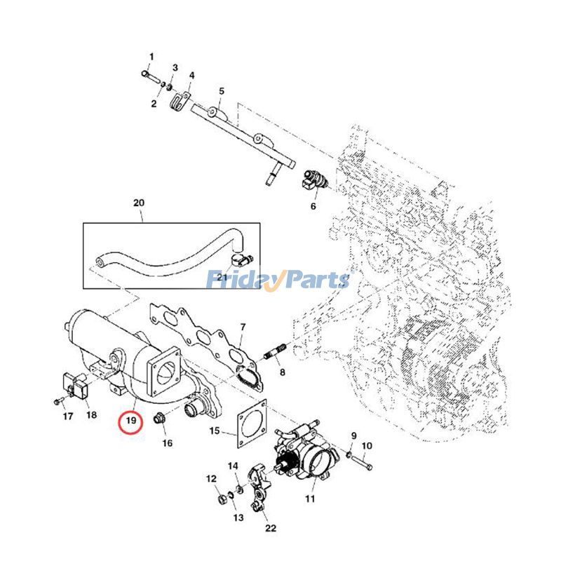 OEM Intake Manifold John Deere Gator for Heavy-Duty UTV