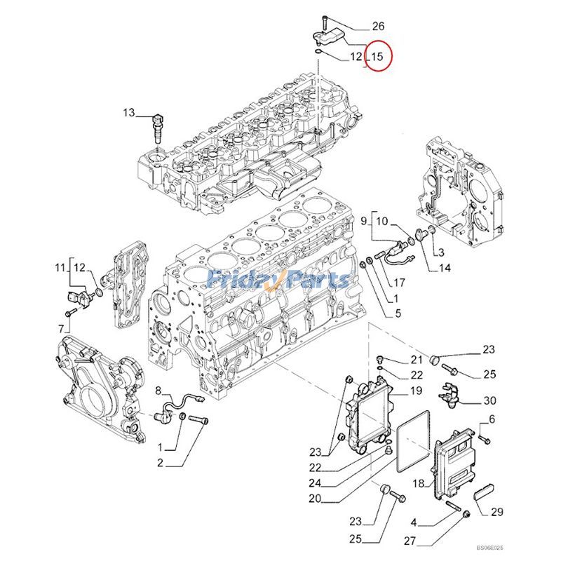 Capteur de pression d'admission pour FPT Iveco F4HFE413 F4HFE613 Kobelco de FridayParts