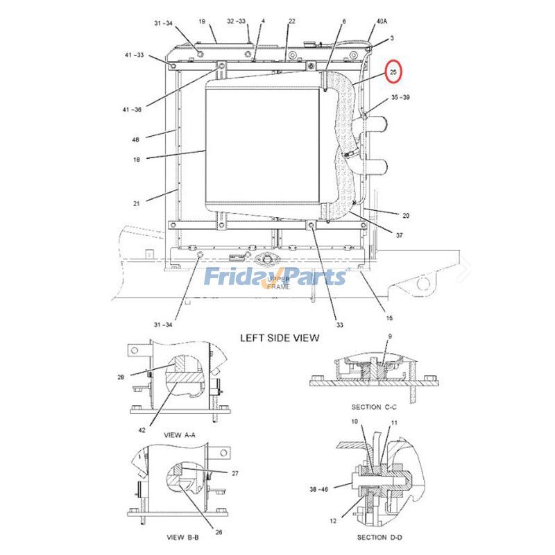 Intercooler Air Hose 3828729 for Caterpillar CAT Engine C7 Excavator