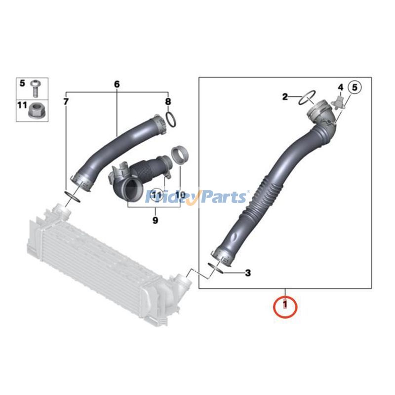 Intercooler Air Hose For BMW