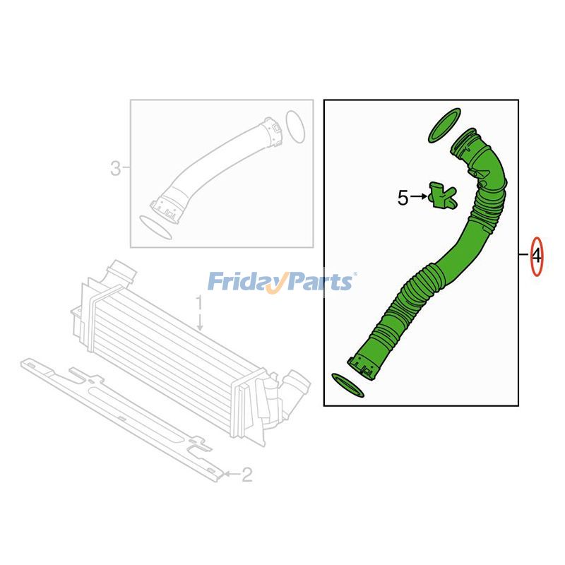  Intercooler Air Hose For BMW
