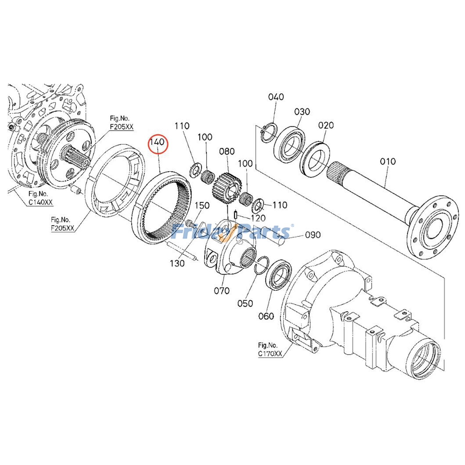 Internal Gear for Tractor