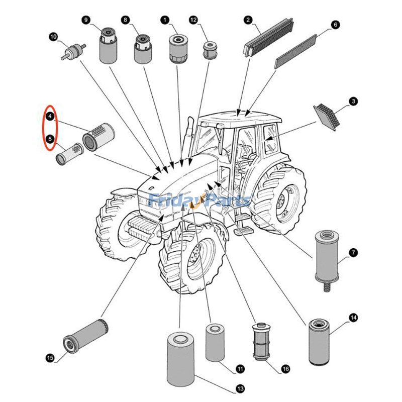 Air Filter for Tractor