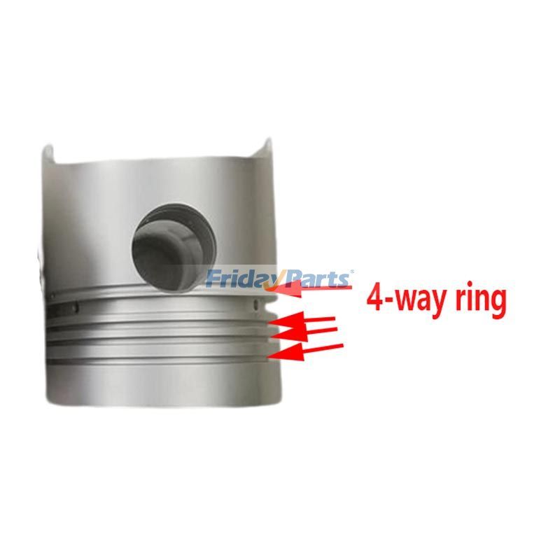 Kit de chemises de cylindre pour moteur quatre correspondant au tracteur Isuzu 3AB1 Iseki TS3510 TS3510F Hitachi Excavator EX50URpourPour HITACHI,Pour Iseki,Pour AUTRE MARQUE