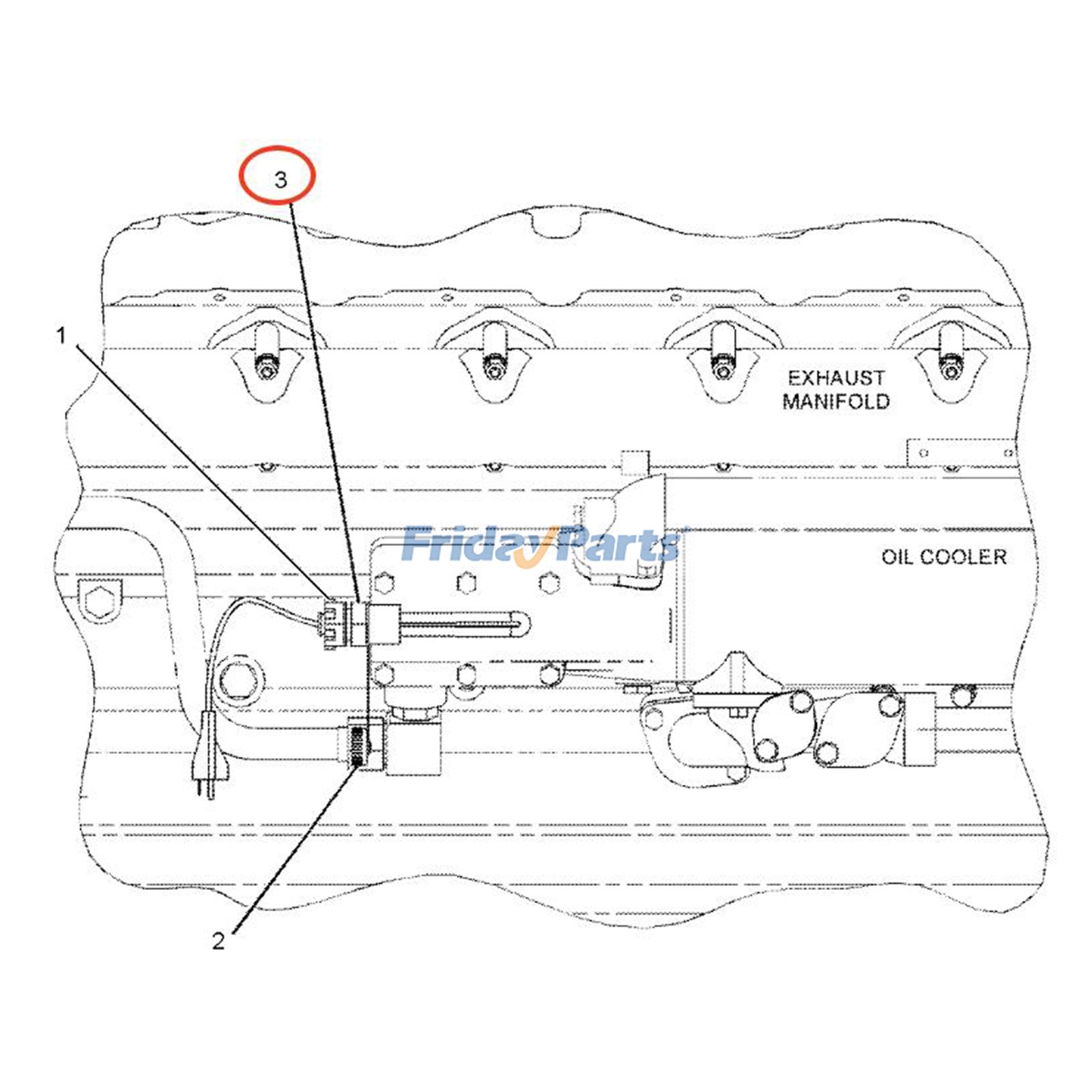 Aquecedor de água de camisa 6T-3764 para motor Caterpillar CAT 3406E, escavadeira C15, trator 336D2, 340D2 L, D6T, D10R e D11R. para Compactador,Trator de Esteiras,Motor,Escavadora ,Carregadora ,Motoniveladora,Caminhão Off-Road,Trator