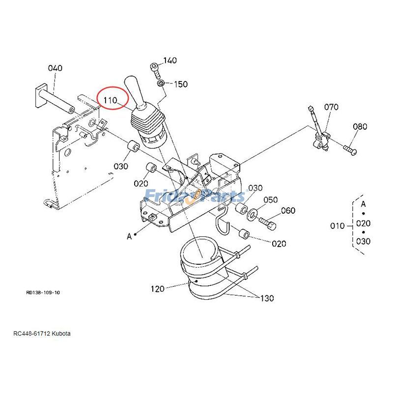 Ensemble de vanne pilote de contrôleur de joystick KX71-3S Pour KUBOTA