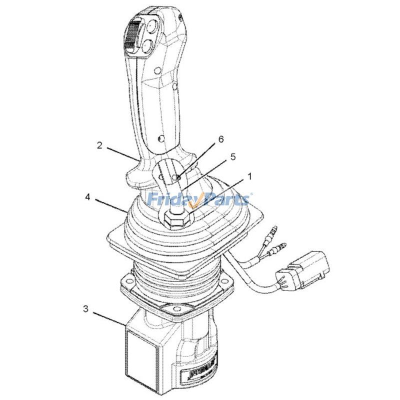 Repuesto Válvula piloto de joystick 310-0382 para Caterpillar CAT 312E 316E 318E 320E 324E 329E 336E 349E compatible con Motor,Excavadora Para CAT FridayParts