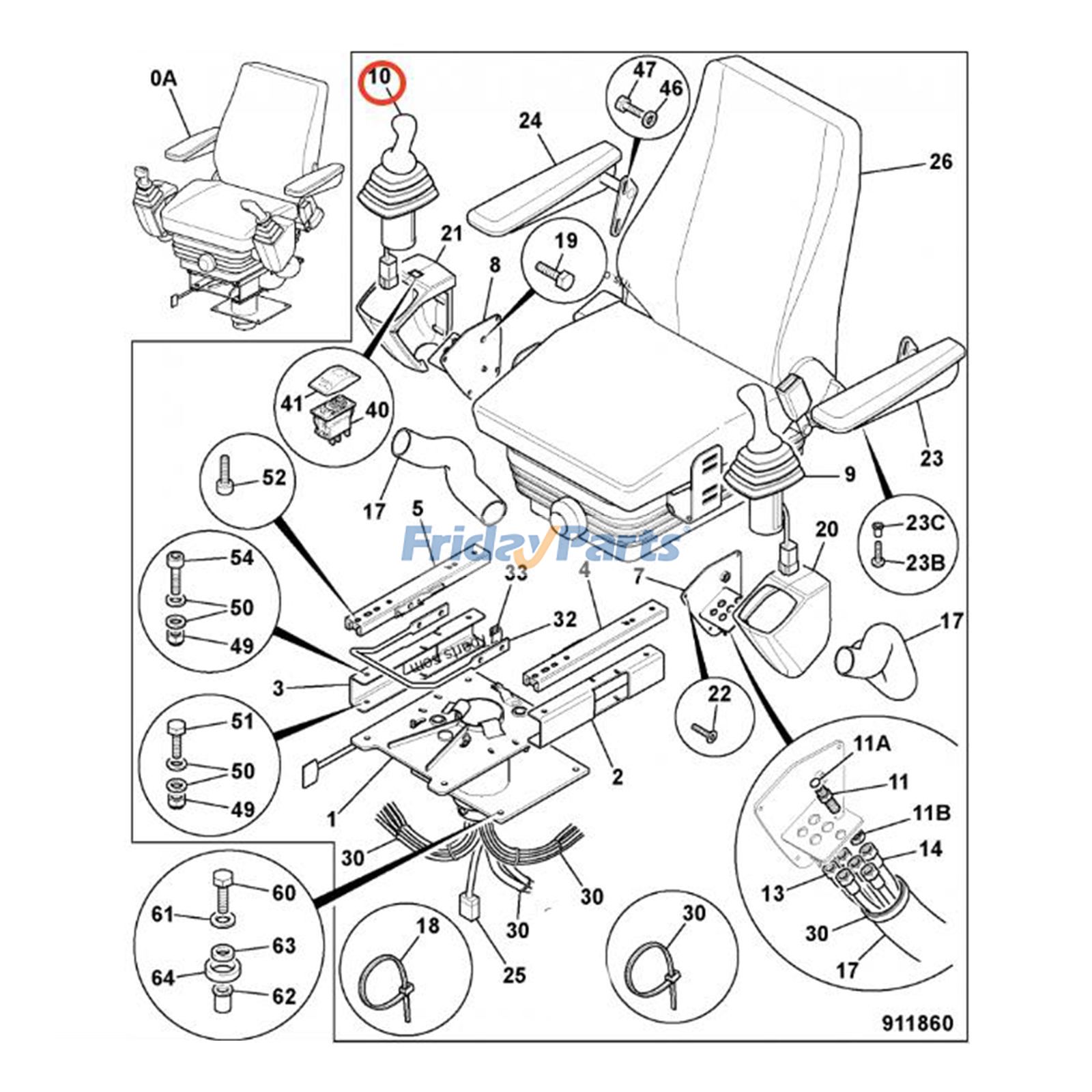 FridayParts Joystick-Steuerhebel