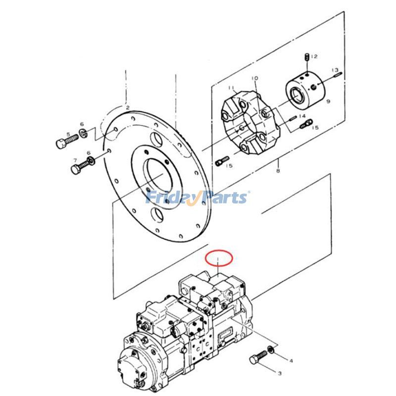エクスカベーター K3V63DT 油圧ポンプ 大宇