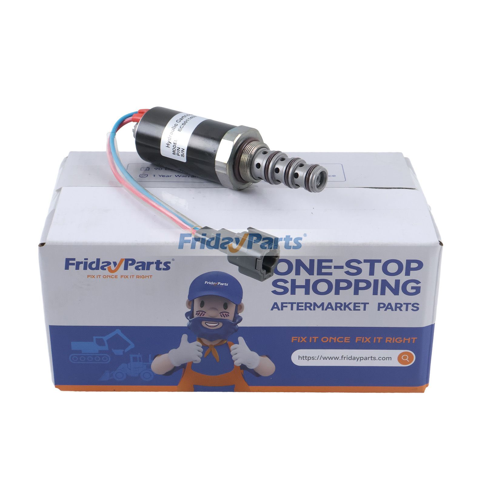 For Kato Excavator HD820-3 HD820-2 Solenoid Valve SKX5-G24-205 KWE5K-20/G24D05