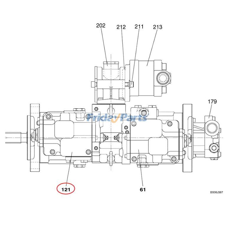 エクスカベーター カワサキ K3V63DTP レギュレーター