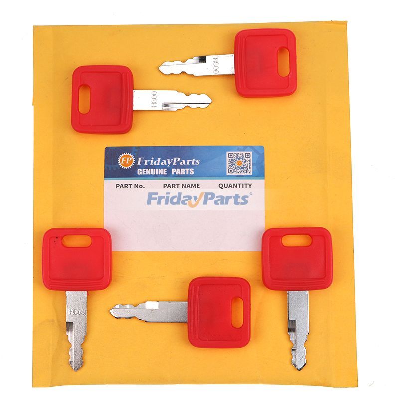 5 Stück Zündschlüssel H800 für Fiat Hitachi John Deere Bagger CASE Dozer New Holland