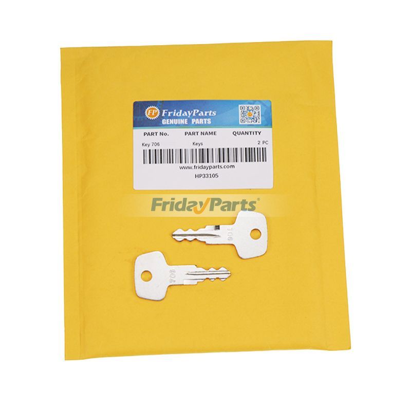 Clé de verrouillage du bouchon de réservoir de carburant pour équipement lourd Hitachi Liebherr J2 706