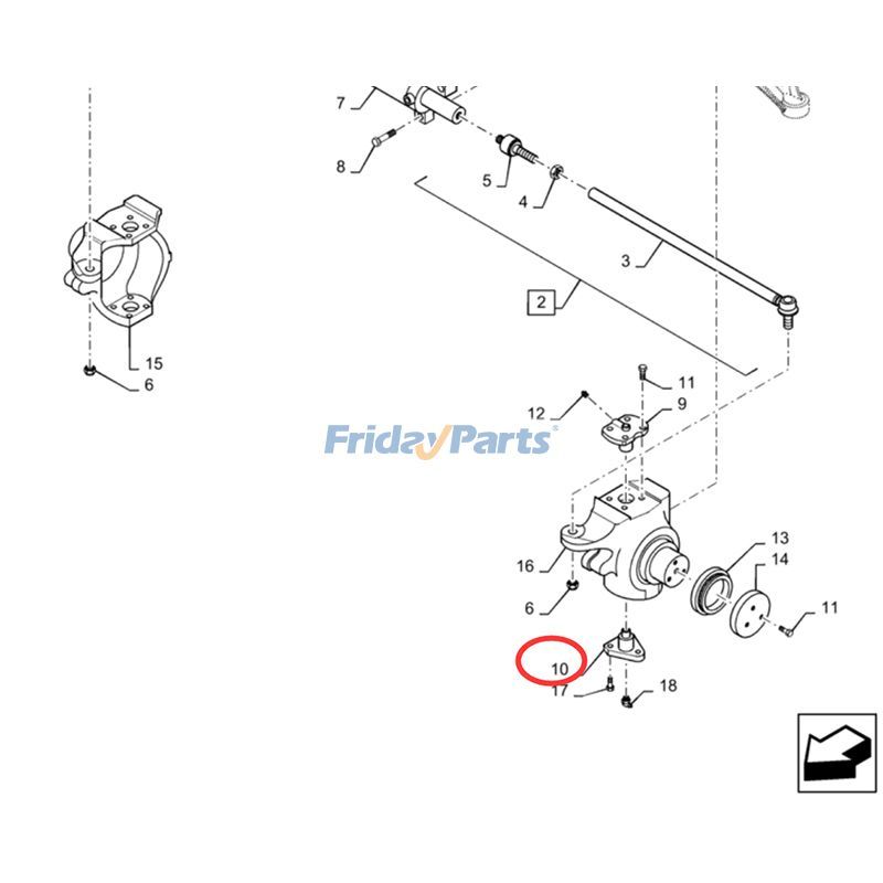 CASE用フォークリフト,ローダー,トラクター用キングピン