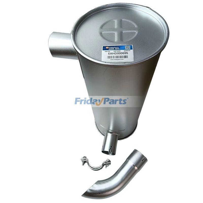 Muffler 2427N3301 for Mitsubishi Engine 6D31 Kobelco Excavator SK200 SK200LC SK200-3 SK200LC-3