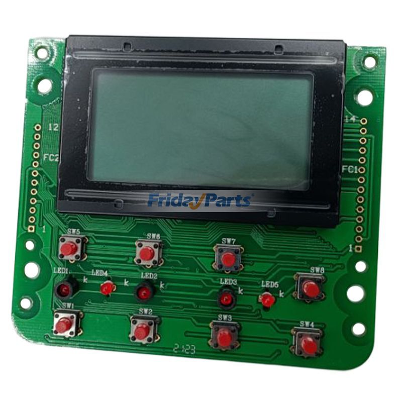 Panel de visualización de pantalla LCD para monitor de excavadora Kobelco SK200-6