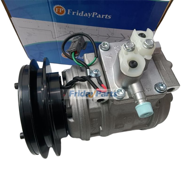 For Komatsu Bulldozer D65E-12 D65EX-12 Air Conditioning Compressor 14X-911-17400 ND047200-4451