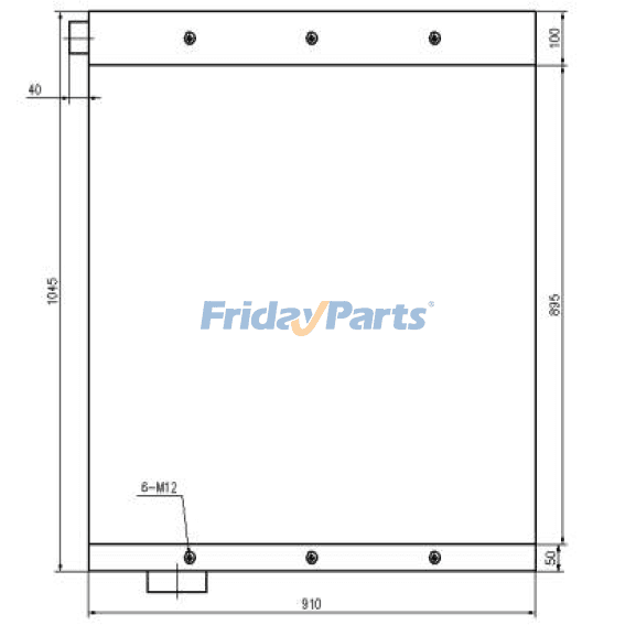 FridayParts BullHydraulic Ölkühler