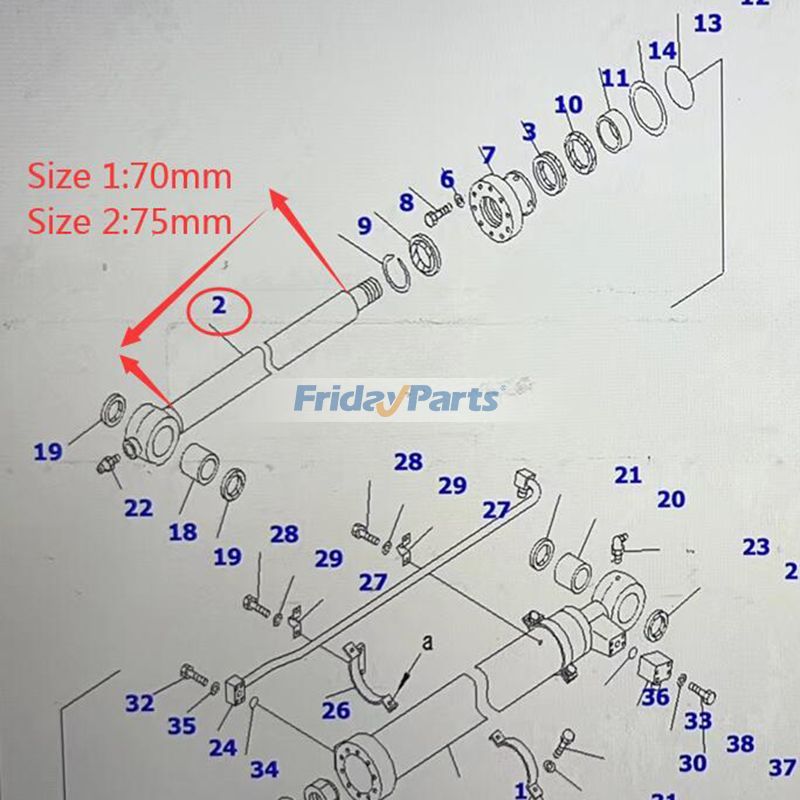 Bucket Cylinder Seal Kit for Excavator