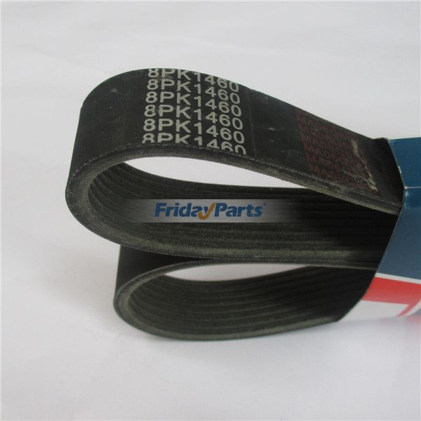 Correa de ventilador para motor 4D102 de excavadora Komatsu PC100-6 8pk1460 Para KOMATSU