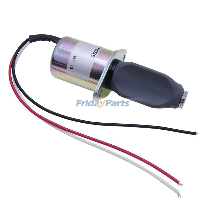 Pour solénoïde d'arrêt de carburant 12 V Kubota séries 70 et 82 mm 1751ES 12 V CC de FridayParts